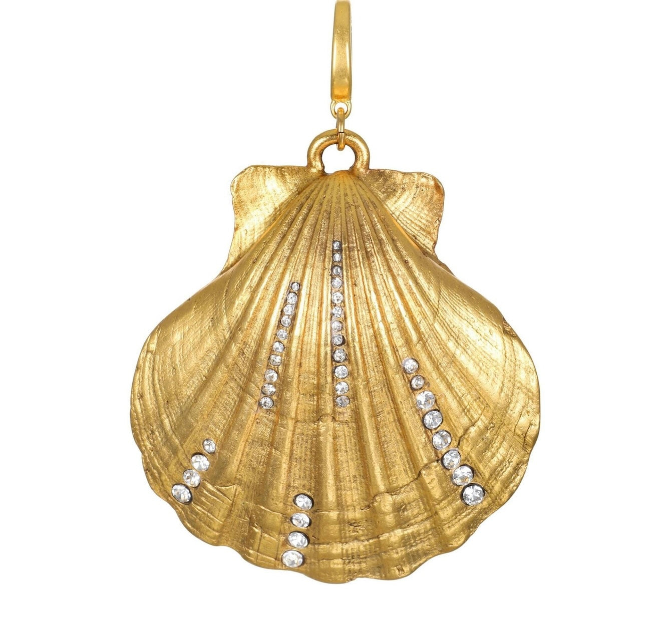 Gold shell charm