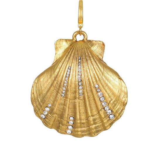 Gold shell charm